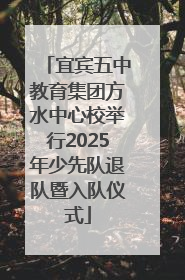 宜宾五中教育集团方水中心校举行2025年少先队退队暨入队仪式
