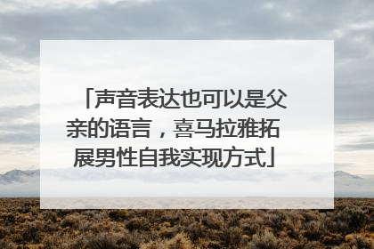 声音表达也可以是父亲的语言，喜马拉雅拓展男性自我实现方式