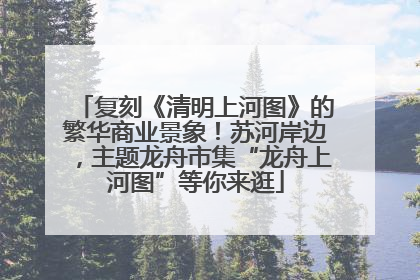 复刻《清明上河图》的繁华商业景象！苏河岸边，主题龙舟市集“龙舟上河图”等你来逛
