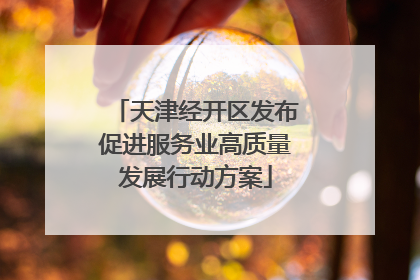 天津经开区发布促进服务业高质量发展行动方案