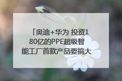 奥迪+华为 投资180亿的PPE超级智能工厂首款产品要搞大事情？｜粤港澳车展