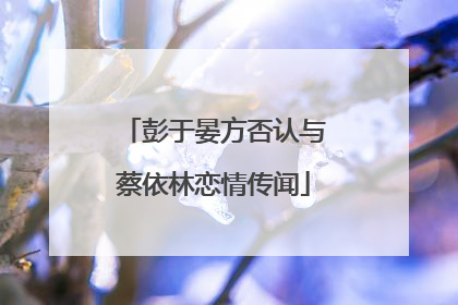 彭于晏方否认与蔡依林恋情传闻