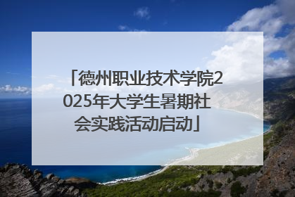 德州职业技术学院2025年大学生暑期社会实践活动启动