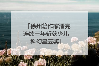徐州籍作家潘亮连续三年斩获少儿科幻星云奖