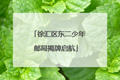 徐汇区东二少年邮局揭牌启航