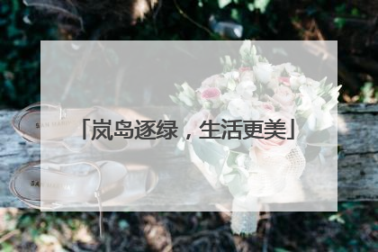 岚岛逐绿，生活更美