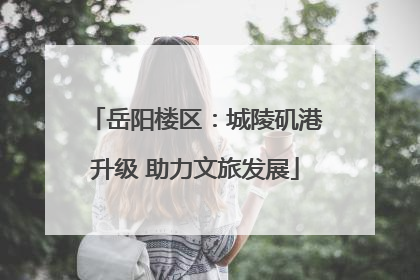 岳阳楼区：城陵矶港升级 助力文旅发展
