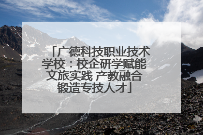 广德科技职业技术学校：校企研学赋能文旅实践 产教融合锻造专技人才