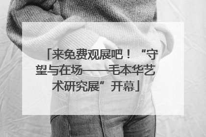 来免费观展吧！“守望与在场——毛本华艺术研究展”开幕