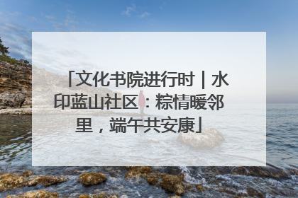 文化书院进行时｜水印蓝山社区：粽情暖邻里，端午共安康