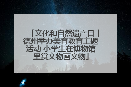 文化和自然遗产日丨德州举办美育教育主题活动 小学生在博物馆里赏文物画文物
