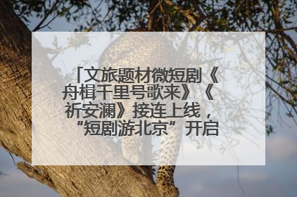 文旅题材微短剧《舟楫千里号歌来》《祈安澜》接连上线，“短剧游北京”开启大运河文化之旅