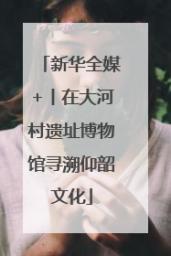新华全媒+丨在大河村遗址博物馆寻溯仰韶文化