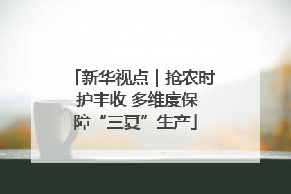 新华视点｜抢农时 护丰收 多维度保障“三夏”生产