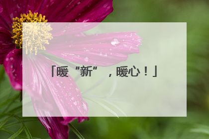 暖“新”，暖心！