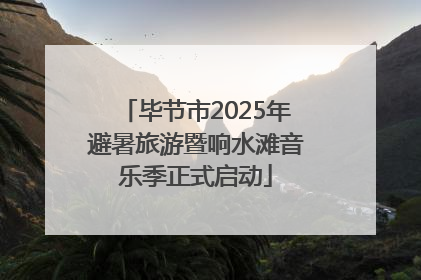 毕节市2025年避暑旅游暨响水滩音乐季正式启动