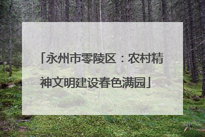 永州市零陵区：农村精神文明建设春色满园