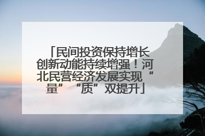 民间投资保持增长 创新动能持续增强！河北民营经济发展实现“量”“质”双提升
