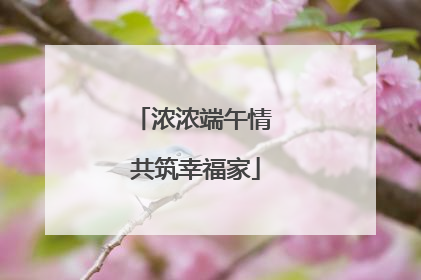 浓浓端午情 共筑幸福家