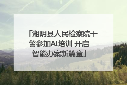 湘阴县人民检察院干警参加AI培训 开启智能办案新篇章