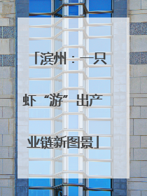 滨州：一只虾“游”出产业链新图景