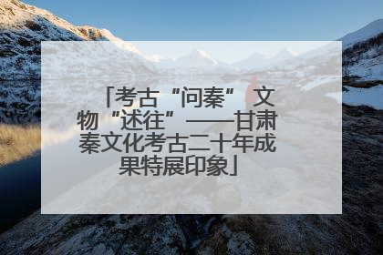 考古“问秦” 文物“述往”——甘肃秦文化考古二十年成果特展印象