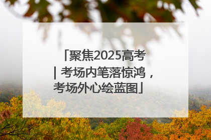 聚焦2025高考｜考场内笔落惊鸿，考场外心绘蓝图