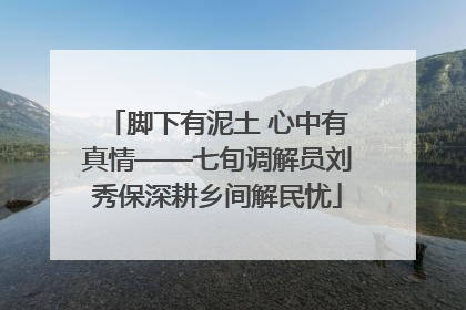 脚下有泥土 心中有真情——七旬调解员刘秀保深耕乡间解民忧