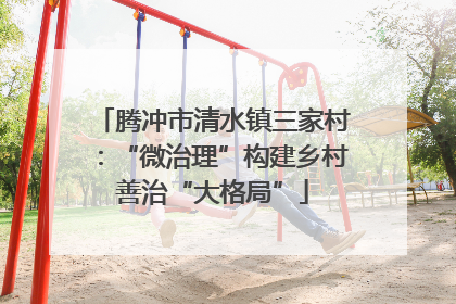 腾冲市清水镇三家村：“微治理”构建乡村善治“大格局”
