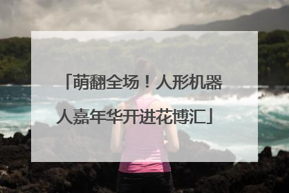 萌翻全场！人形机器人嘉年华开进花博汇