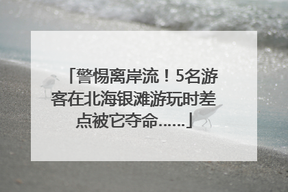 警惕离岸流！5名游客在北海银滩游玩时差点被它夺命……