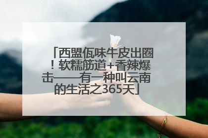 西盟佤味牛皮出圈！软糯筋道+香辣爆击——有一种叫云南的生活之365天