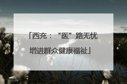 西充：“医”路无忧 增进群众健康福祉