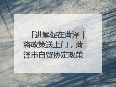 进解促在菏泽｜将政策送上门，菏泽市自贸协定政策专题宣讲会召开