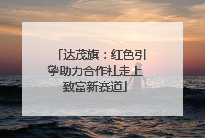 达茂旗：红色引擎助力合作社走上致富新赛道