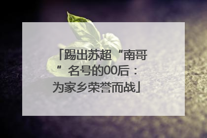 踢出苏超“南哥”名号的00后：为家乡荣誉而战