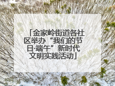 金家岭街道各社区举办“我们的节日·端午”新时代文明实践活动