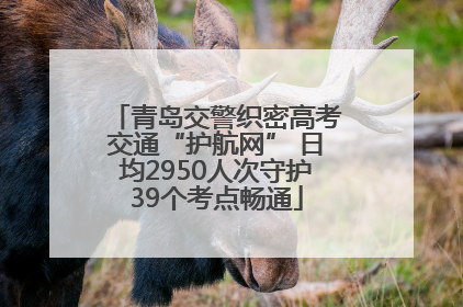 青岛交警织密高考交通“护航网” 日均2950人次守护39个考点畅通