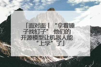 面对面丨“拿着锤子找钉子” 他们的开源模型让机器人能“上学”了
