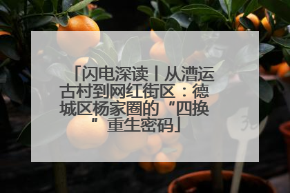 闪电深读丨从漕运古村到网红街区：德城区杨家圈的“四换”重生密码
