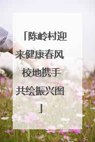 陈岭村迎来健康春风 校地携手共绘振兴图