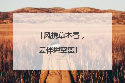 风携草木香，云伴碧空蓝