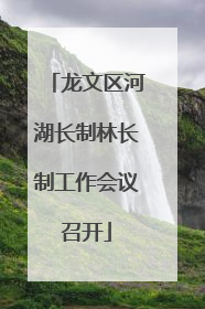 龙文区河湖长制林长制工作会议召开