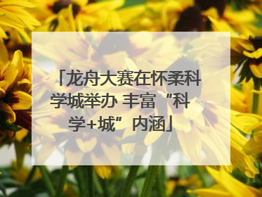 龙舟大赛在怀柔科学城举办 丰富“科学+城”内涵