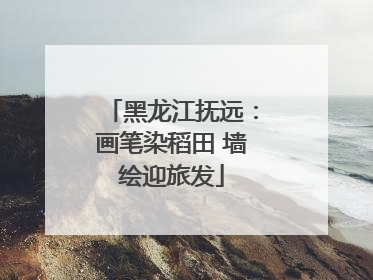 黑龙江抚远：画笔染稻田 墙绘迎旅发