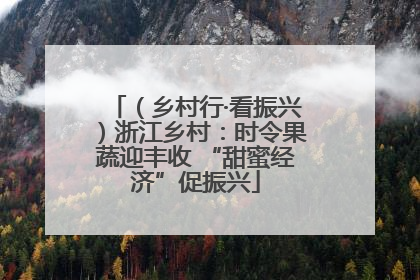（乡村行·看振兴）浙江乡村：时令果蔬迎丰收 “甜蜜经济”促振兴