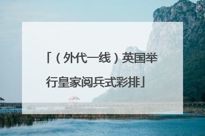 （外代一线）英国举行皇家阅兵式彩排