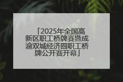 2025年全国高新区职工桥牌赛暨成渝双城经济圈职工桥牌公开赛开幕