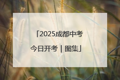 2025成都中考今日开考｜图集