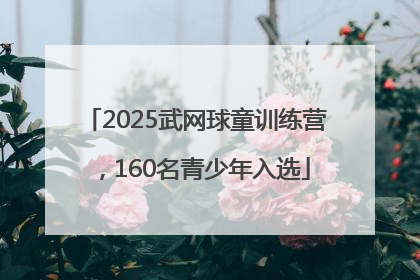 2025武网球童训练营，160名青少年入选